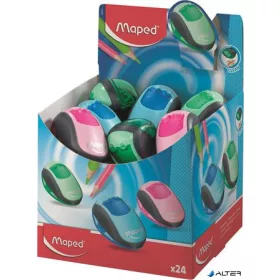   Hegyező display, kétlyukú, tartályos, MAPED "Clean", vegyes színek