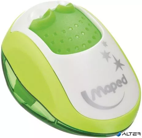 Hegyező, kétlyukú, tartályos, MAPED "Clean", vegyes színek