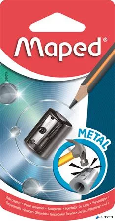 Hegyező, egylyukú, fém, MAPED 'Satellite'