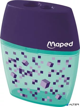 Hegyező, kétlyukú, tartályos, MAPED 'Pixel Party Shaker'