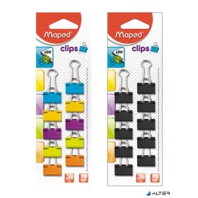 Bindercsipesz, 19 mm, MAPED, vegyes színek
