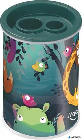 Hegyező, kétlyukú, tartályos, MAPED "Jungle Fever"