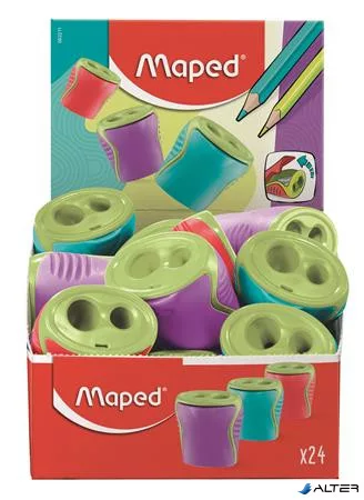 Hegyező display, kétlyukú, tartályos, MAPED "Boogy", vegyes színek