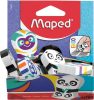 Radír display, vegyes minták, MAPED 'Ergo Fun Multicolor'