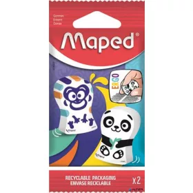   Radír, vegyes minták, MAPED 'Ergo Fun Multicolor'