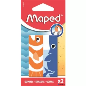 Radír, állatos, MAPED „Animals”, vegyes minták, 2 db
