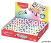 Radír display, kockamintás, MAPED „Checkerboards”, vegyes minták