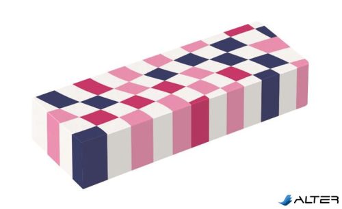 Radír display, kockamintás, MAPED „Checkerboards”, vegyes minták