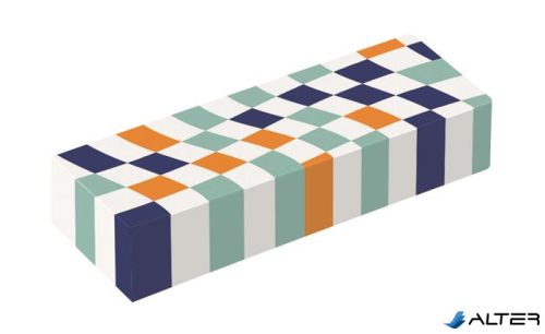 Radír display, kockamintás, MAPED „Checkerboards”, vegyes minták