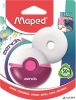 Radír, műanyag tokos, utántöltővel, MAPED "Zenoa", vegyes színek