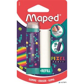 Radírstift, pótbéllel, MAPED 'Pixel Party'