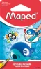 Hegyező, egylyukú, tartályos, MAPED 'Croc Croc Easy', katica és bálna, vegyes formák