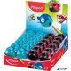 Hegyező display, egylyukú, tartályos, MAPED 'Croc Croc Easy', katica és bálna, vegyes formák