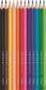 Színes ceruza készlet, háromszögletű, MAPED 'Color'Peps Star', 12 különböző szín
