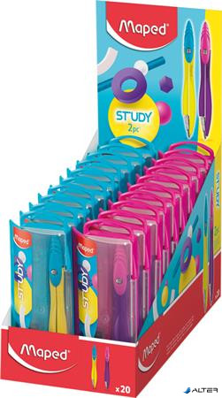 Körző, heggyel, MAPED 'Study Pop', vegyes színek