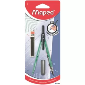   Körző, heggyel, 2in1, ceruzává alakítható, MAPED „Compass Pen”, vegyes színek