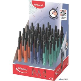   Körző display, heggyel, 2in1, ceruzává alakítható, MAPED „Compass Pen”, vegyes színek