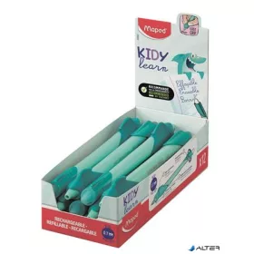   Írástanuló rollertoll, 0,7 mm, radírozható, MAPED "KIDY Learn MAGIC", cápa, türkiz, 12 db