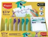 Írástanuló rollertoll display, 0,7 mm, radírozható, MAPED "KIDY Learn MAGIC", vegyes színek