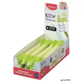   Írástanuló rollertoll, 0,7 mm, radírozható, MAPED 'KIDY Learn MAGIC', kaméleon, zöld, 12 db