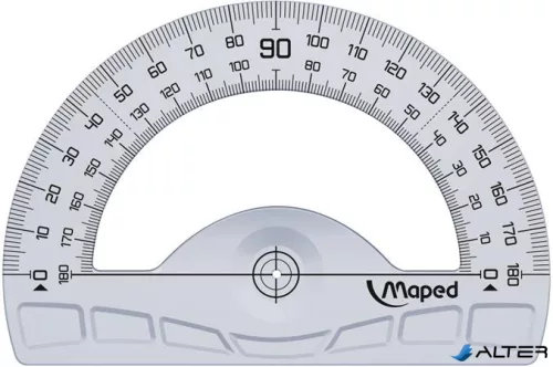 Szögmérő, műanyag, 180°, MAPED "Geometric"