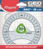 Szögmérő, műanyag, 360°, MAPED 'Geometric'