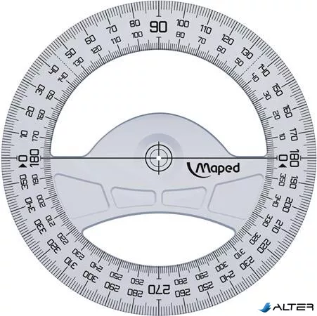 Szögmérő, műanyag, 360°, MAPED 'Geometric'