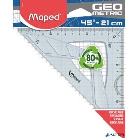   Háromszög vonalzó, műanyag, 45°, 14 cm, MAPED "Geometric"