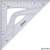 Háromszög vonalzó, műanyag, 45°, 14 cm, MAPED "Geometric"