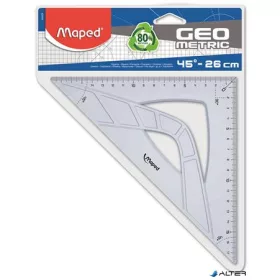   Háromszög vonalzó, műanyag, 45°, 17 cm, MAPED 'Geometric'