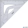 Háromszög vonalzó, műanyag, 45°, 17 cm, MAPED 'Geometric'