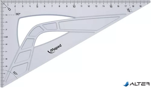 Háromszög vonalzó, műanyag, 60°, 20 cm, MAPED "Geometric"