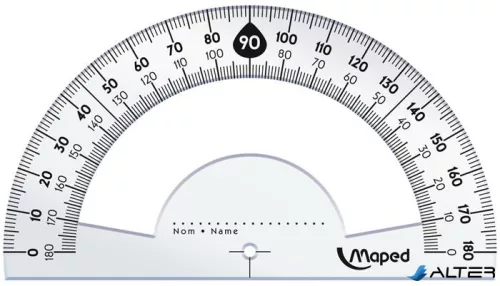 Vonalzókészlet, kicsi, műanyag, 4 darabos, MAPED 'Start'