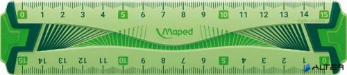 Vonalzókészlet, kicsi, műanyag, hajlítható, 4 darabos, MAPED "Flex"