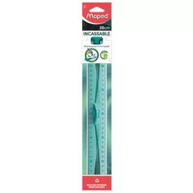   Vonalzó, műanyag, hajlítható, 30 cm, leszorítóval, MAPED "Flex"