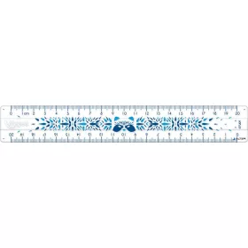   Vonalzó, műanyag, törhetetlen, 20 cm, MAPED "Study Unbreakable Fancy", vegyes színek