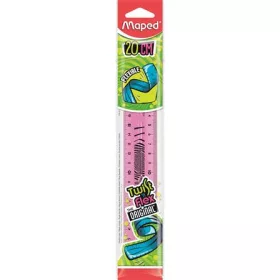   Vonalzó, műanyag, törhetetlen, 20 cm, MAPED "Twist'n Flex"