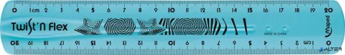 Vonalzó, műanyag, törhetetlen, 20 cm, MAPED "Twist'n Flex"