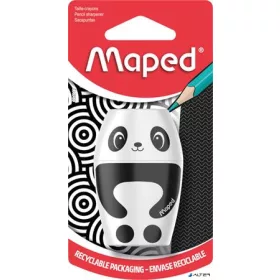   Hegyező, egylyukú, tartályos, MAPED "Shakky Fancy", panda és pingvin, vegyes formák
