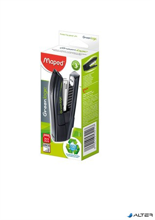 Tűzőgép, 24/6, 26/6, 20 lap, dobozos, MAPED "Greenlogic Half-Strip"