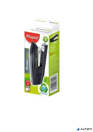 Tűzőgép, 24/6, 26/6, 20 lap, dobozos, MAPED "Greenlogic Half-Strip"