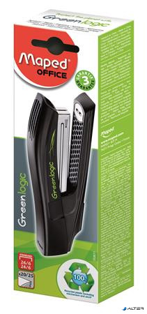 Tűzőgép, 24/6, 26/6, 20 lap, dobozos, MAPED 'Greenlogic Full-Strip'