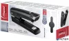 Tűzőgép, 24/6, 26/6, 20 lap, MAPED "Essentials Half-Strip", fekete