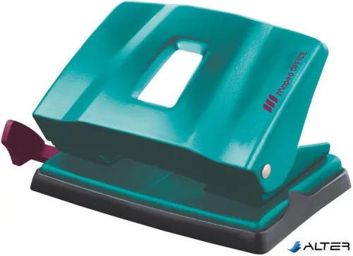 Lyukasztó, kétlyukú, 25 lap, fém, MAPED 'Essentials 25', türkiz