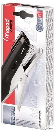 Tűzőgép, kézi, 24/6, 26/6, 20 lap, MAPED 'Essentials', fekete