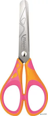 Olló, display, iskolai, 13 cm, MAPED "Soft Neon", vegyes színek