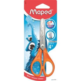 Olló, iskolai, 13 cm, MAPED "Essentials Soft"