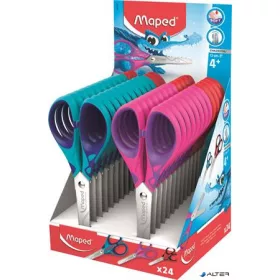   Olló display, iskolai, 13 cm, MAPED "Essentials Soft"
