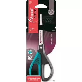   Olló, irodai, 17 cm, MAPED 'Essentials Green Deco', vegyes színek