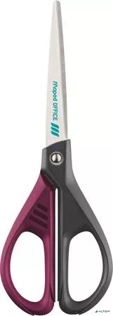 Olló, irodai, 17 cm, MAPED "Essentials Green Deco", vegyes színek
